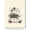 Deep Red Stamps Christmas Car Rubber Cling Stamp 3 x 3.2 inches